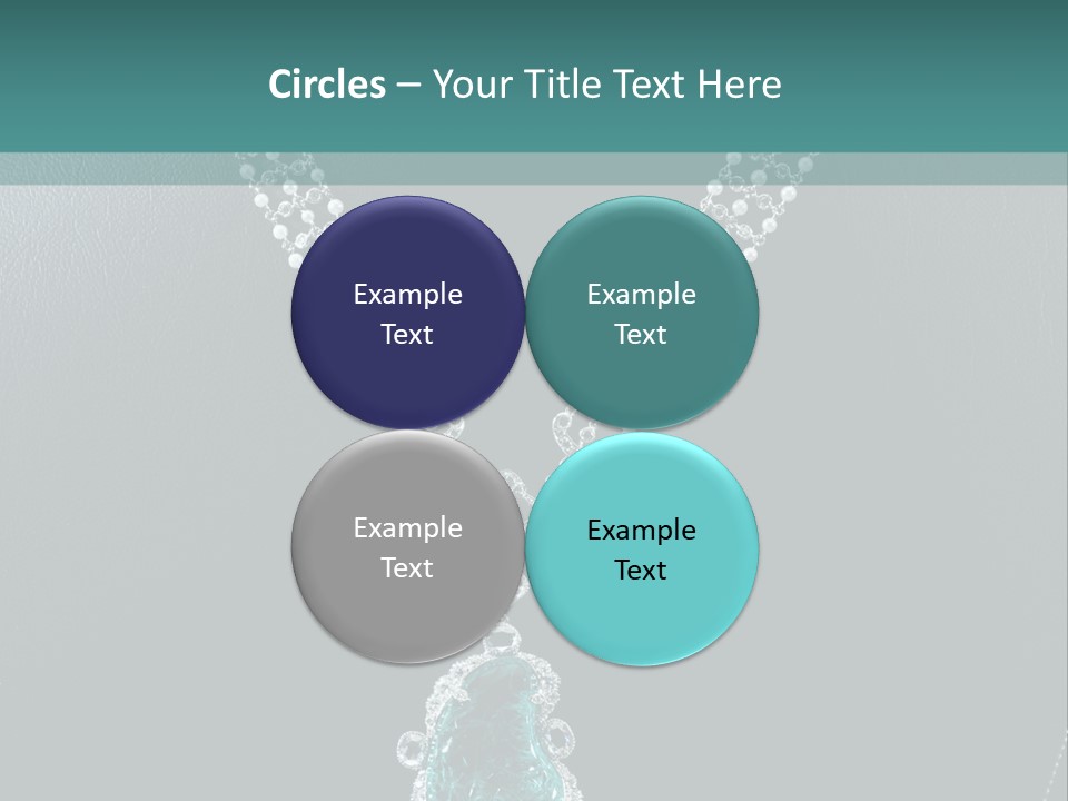 A Necklace On A Mannequin With A Green Stone PowerPoint Template