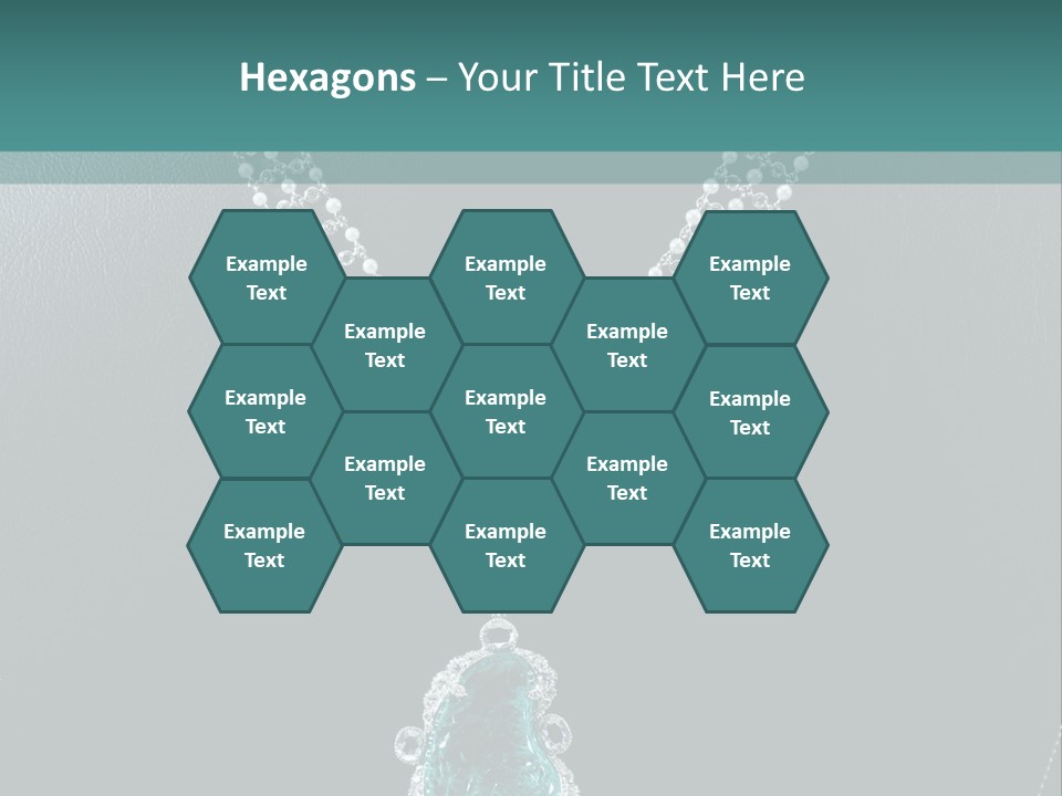 A Necklace On A Mannequin With A Green Stone PowerPoint Template