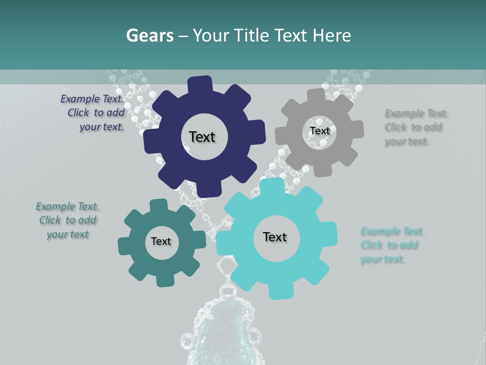 A Necklace On A Mannequin With A Green Stone PowerPoint Template