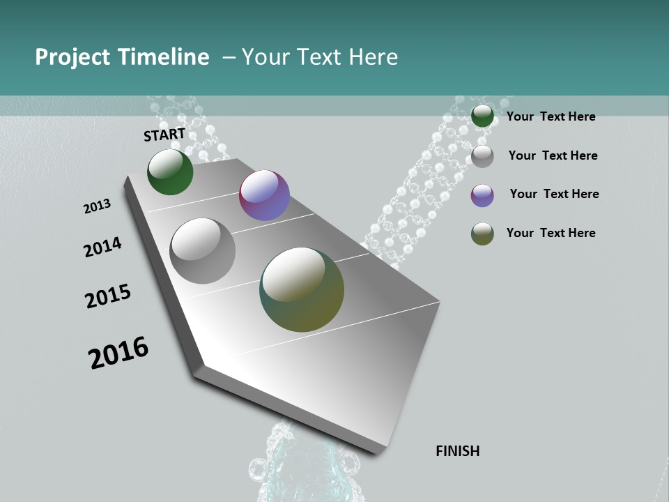 A Necklace On A Mannequin With A Green Stone PowerPoint Template