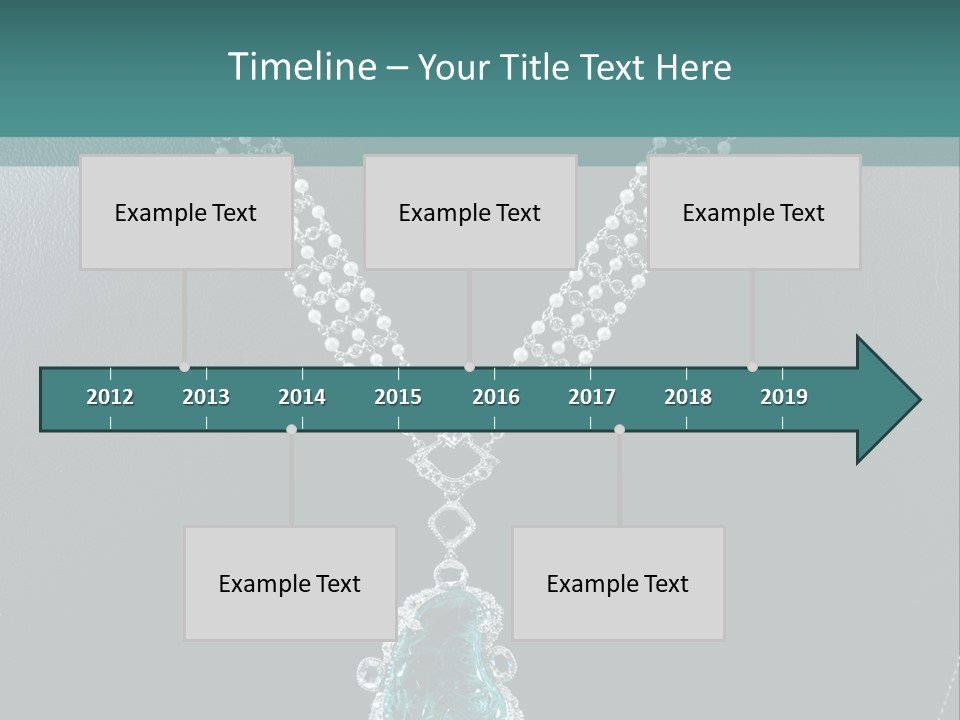 A Necklace On A Mannequin With A Green Stone PowerPoint Template