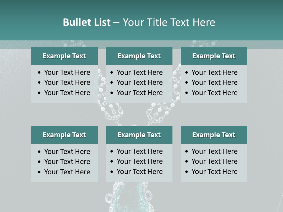 A Necklace On A Mannequin With A Green Stone PowerPoint Template