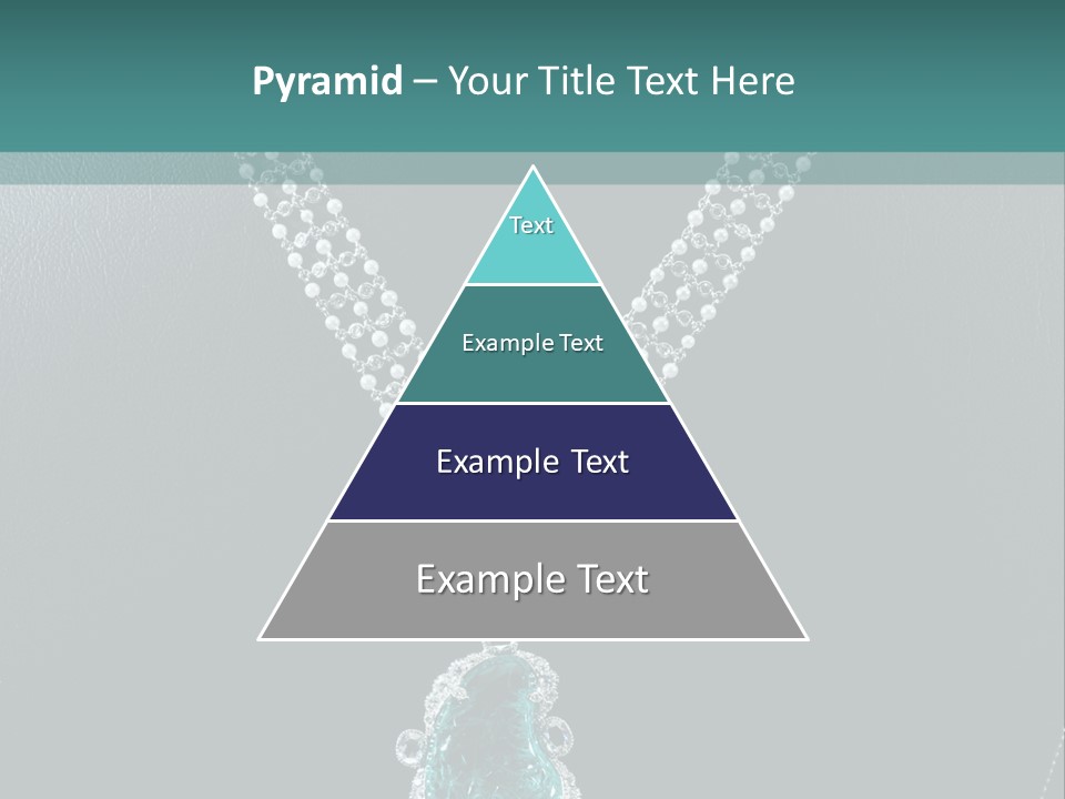 A Necklace On A Mannequin With A Green Stone PowerPoint Template