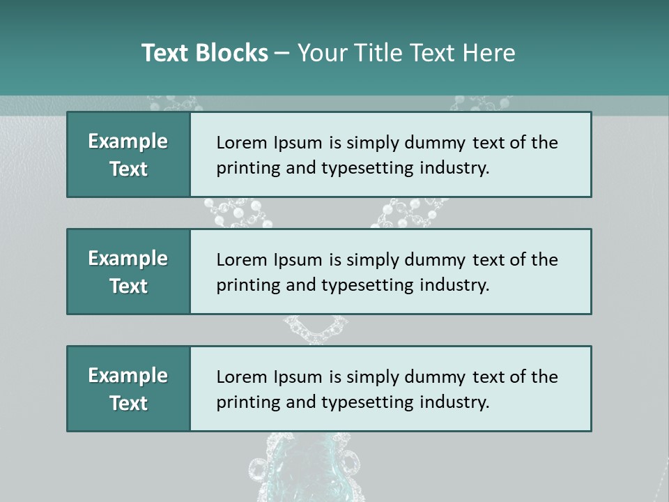 A Necklace On A Mannequin With A Green Stone PowerPoint Template