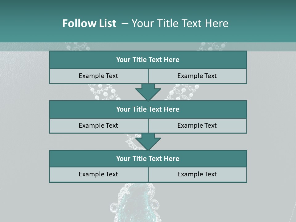 A Necklace On A Mannequin With A Green Stone PowerPoint Template