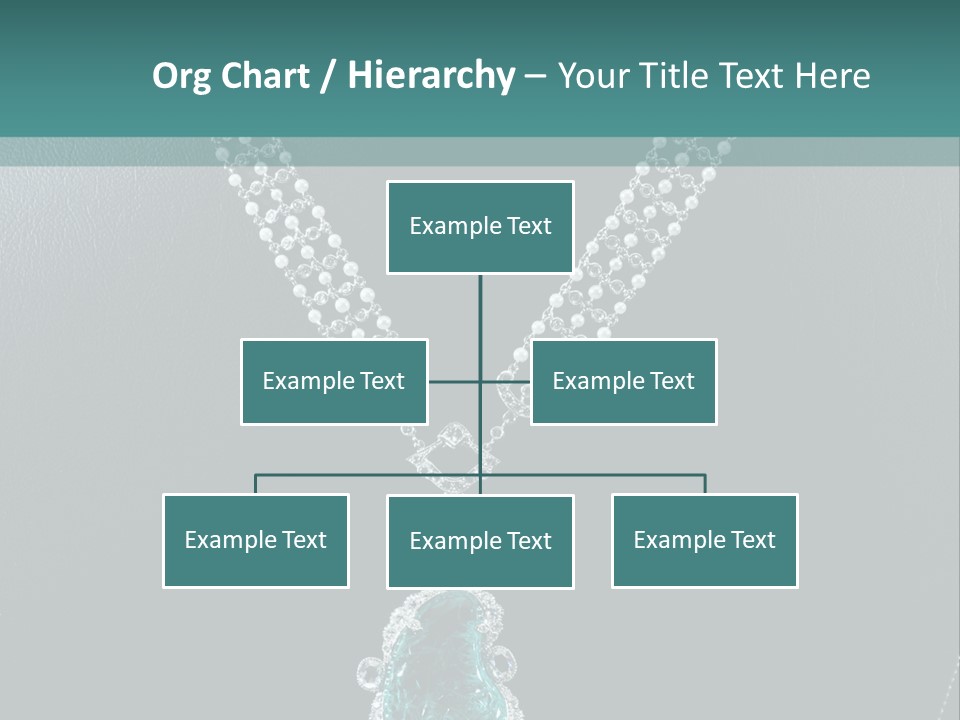 A Necklace On A Mannequin With A Green Stone PowerPoint Template