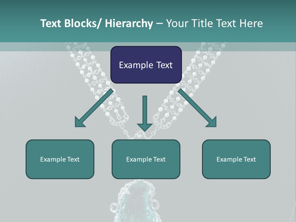 A Necklace On A Mannequin With A Green Stone PowerPoint Template