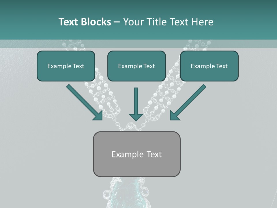 A Necklace On A Mannequin With A Green Stone PowerPoint Template