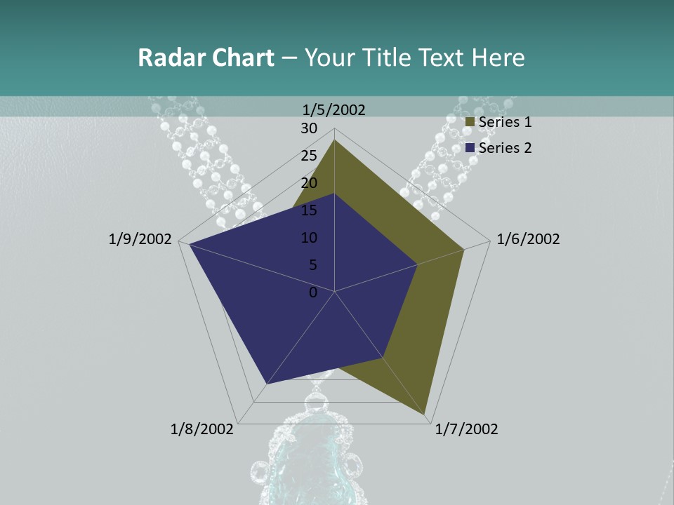 A Necklace On A Mannequin With A Green Stone PowerPoint Template