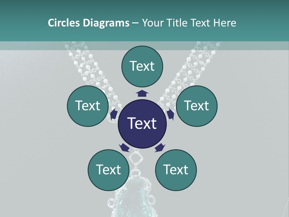 A Necklace On A Mannequin With A Green Stone PowerPoint Template