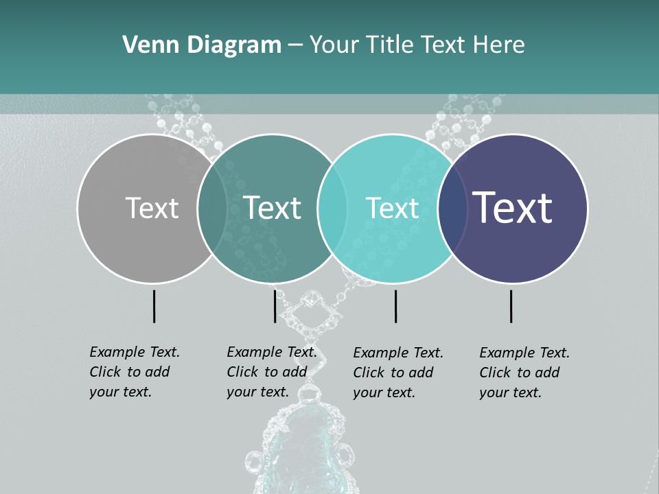 A Necklace On A Mannequin With A Green Stone PowerPoint Template