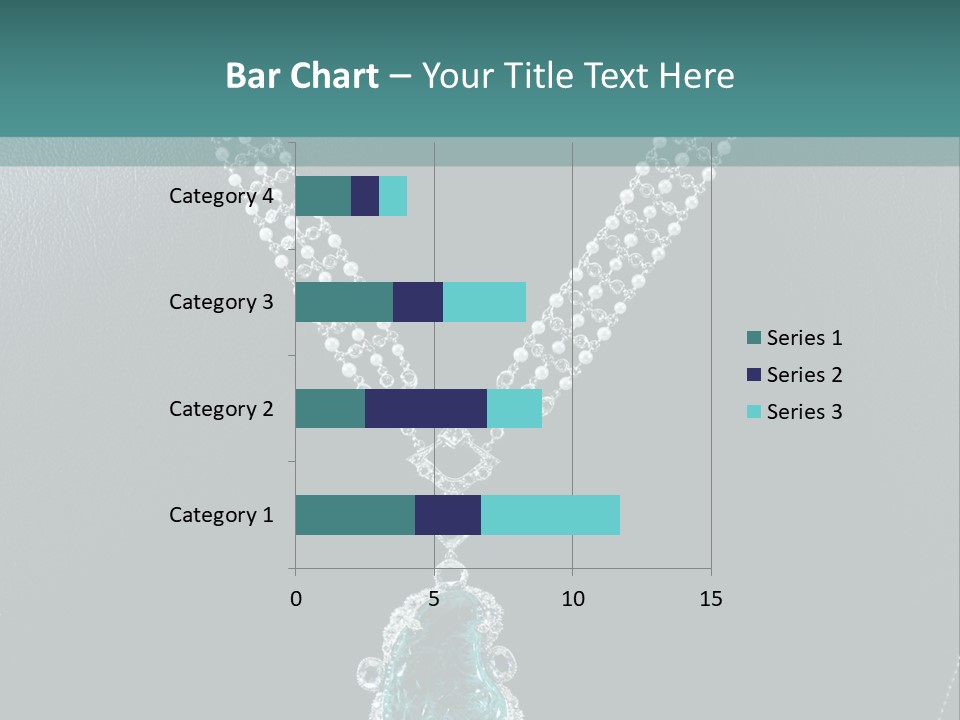 A Necklace On A Mannequin With A Green Stone PowerPoint Template