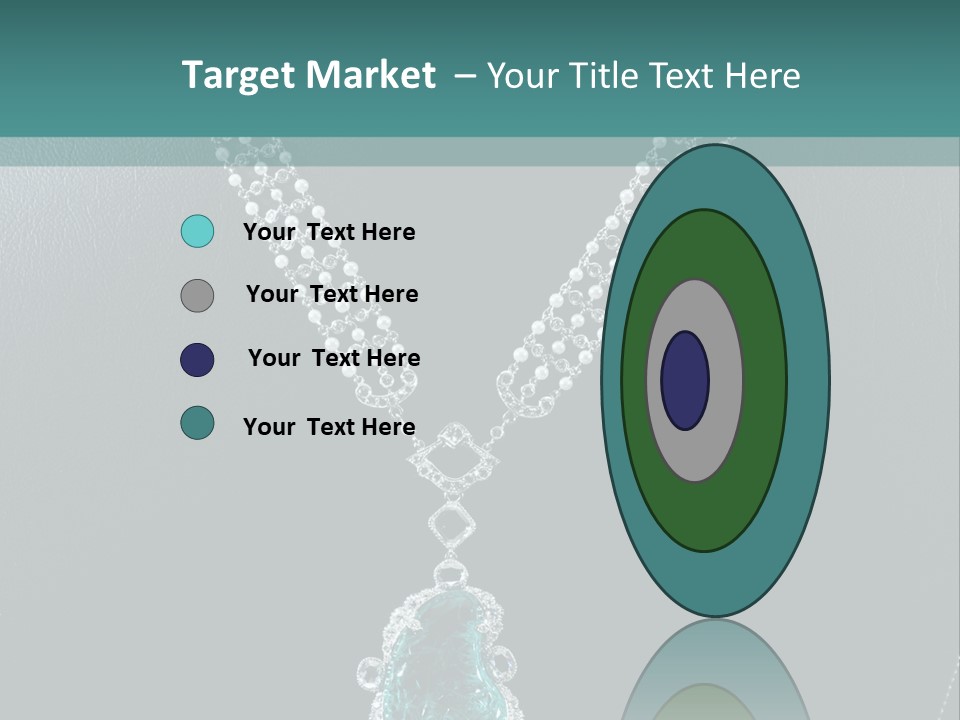 A Necklace On A Mannequin With A Green Stone PowerPoint Template