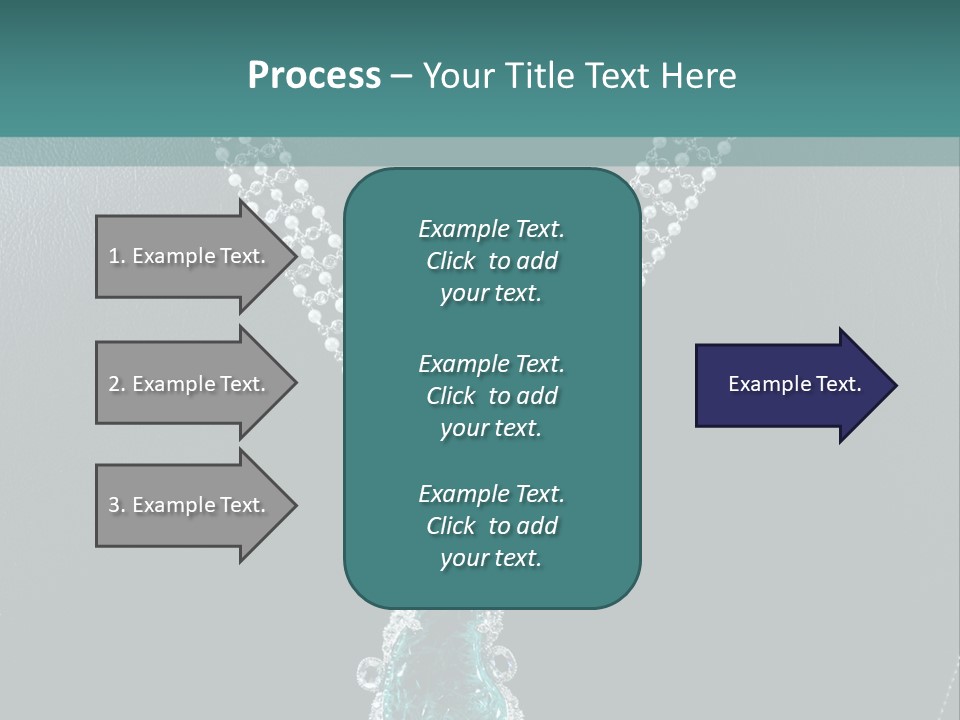 A Necklace On A Mannequin With A Green Stone PowerPoint Template