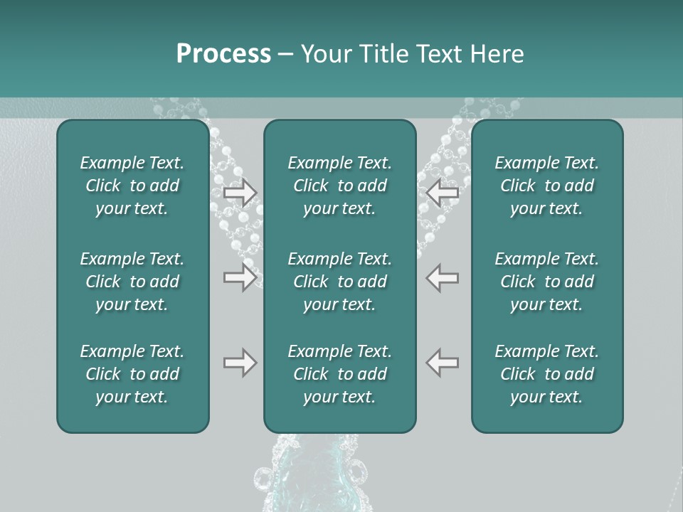 A Necklace On A Mannequin With A Green Stone PowerPoint Template