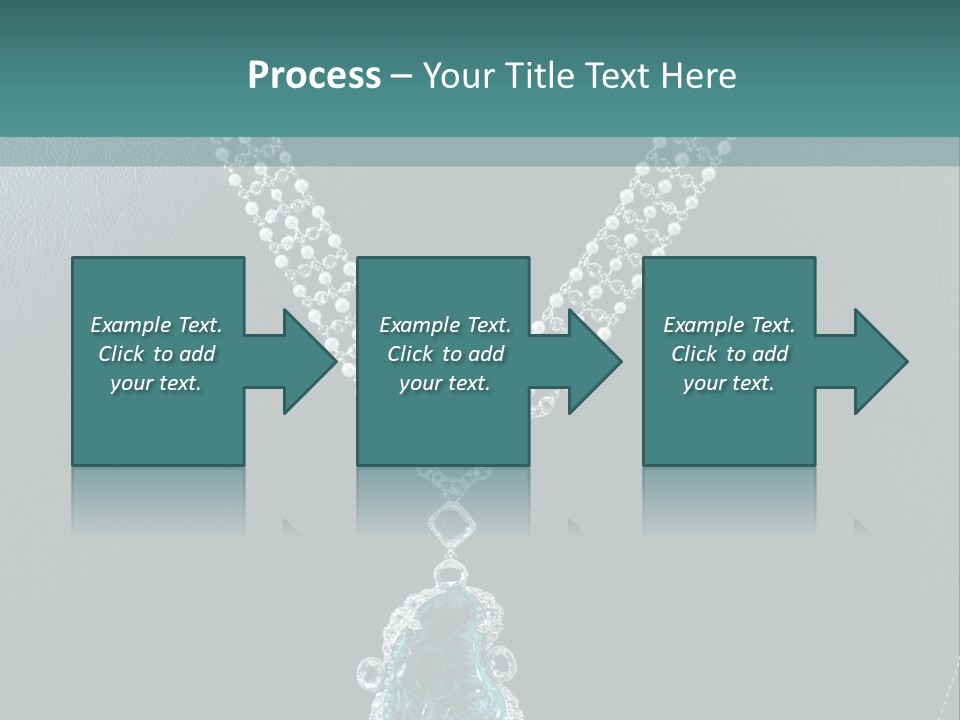 A Necklace On A Mannequin With A Green Stone PowerPoint Template