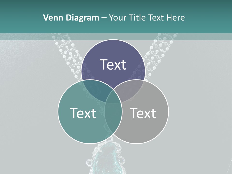 A Necklace On A Mannequin With A Green Stone PowerPoint Template