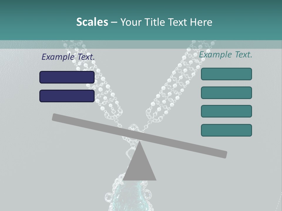 A Necklace On A Mannequin With A Green Stone PowerPoint Template