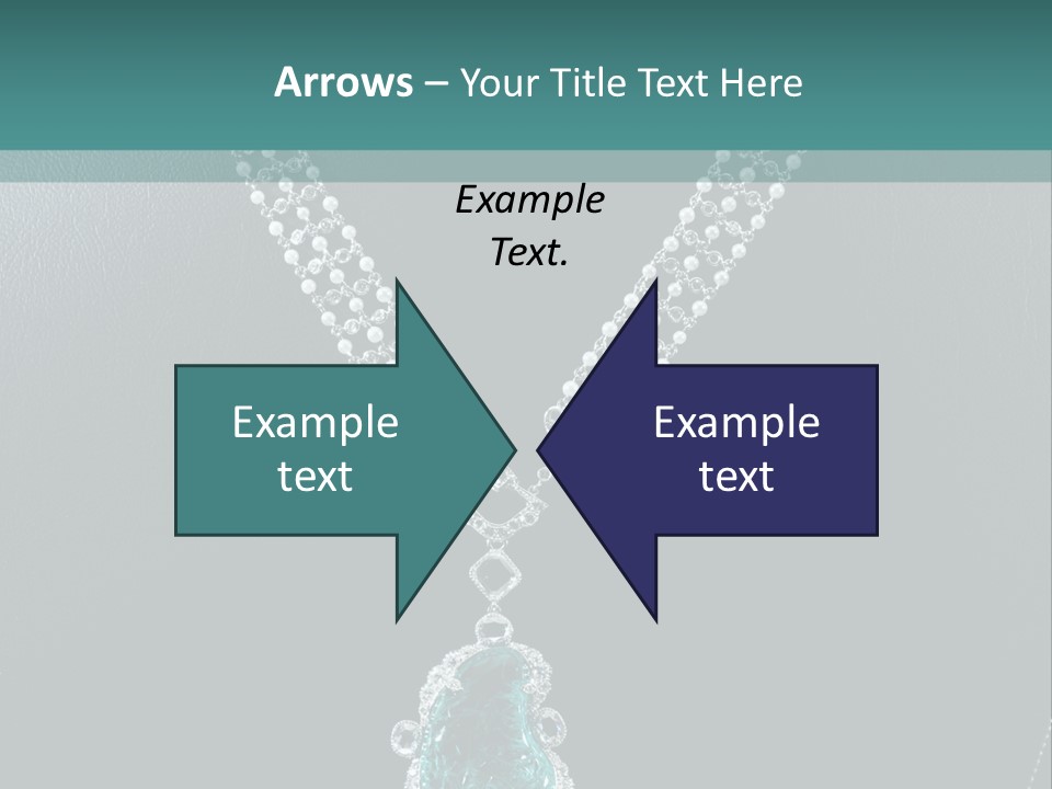 A Necklace On A Mannequin With A Green Stone PowerPoint Template