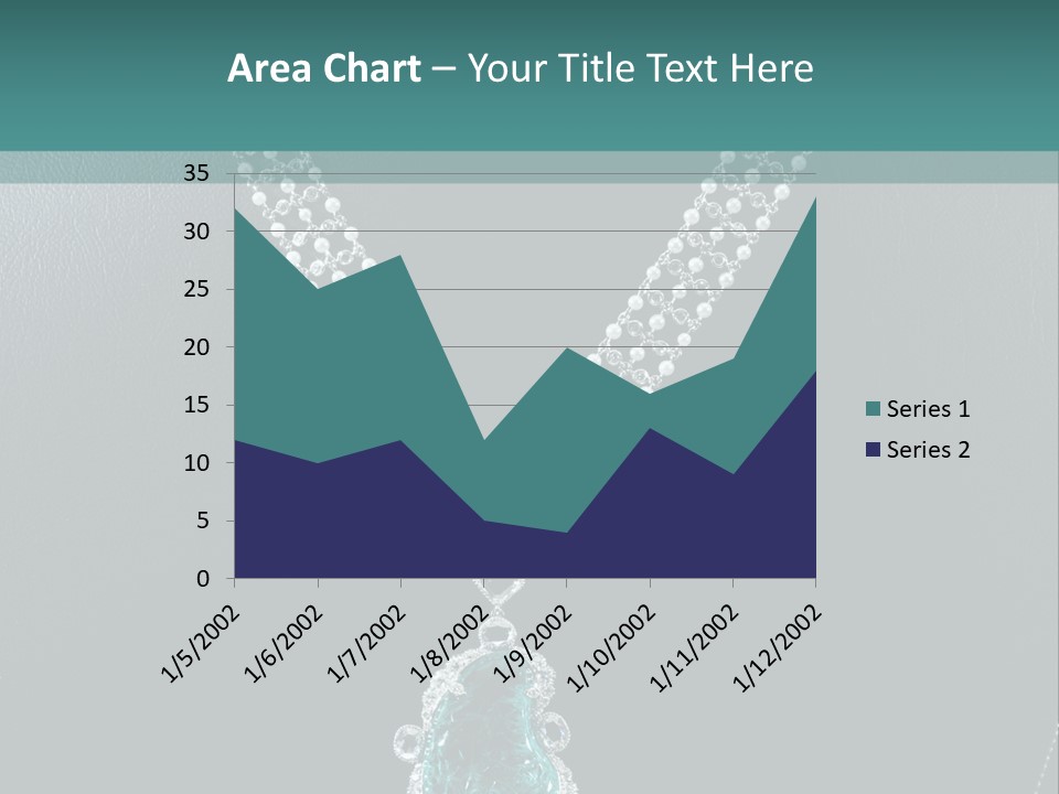 A Necklace On A Mannequin With A Green Stone PowerPoint Template