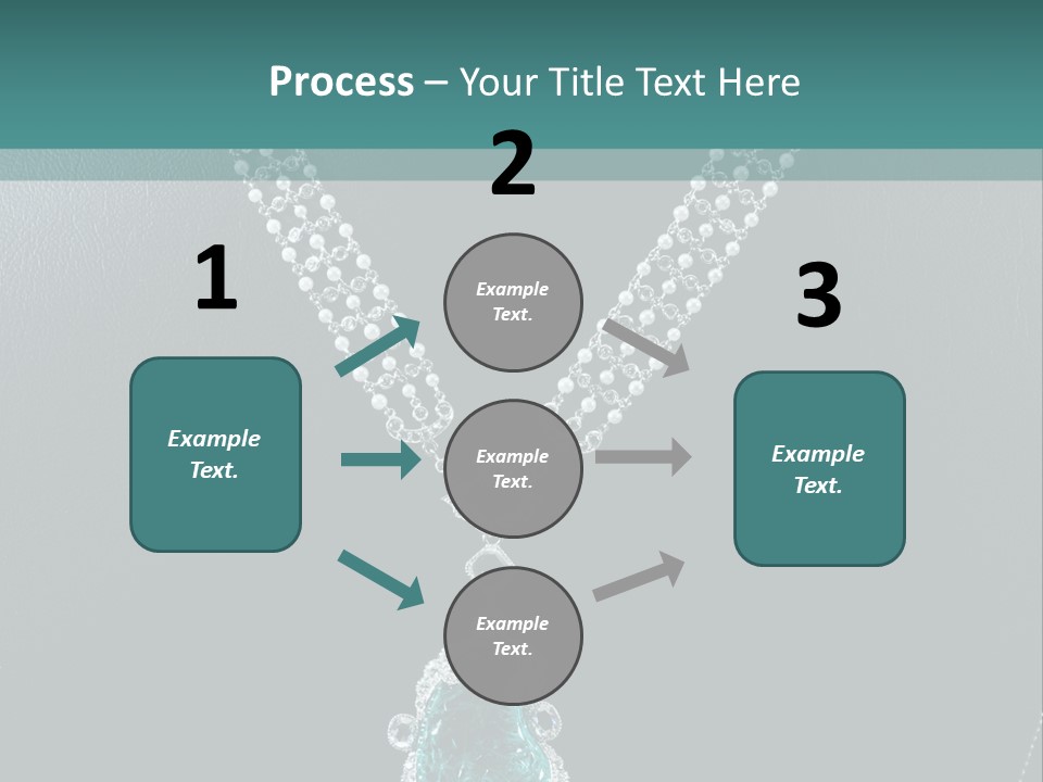 A Necklace On A Mannequin With A Green Stone PowerPoint Template