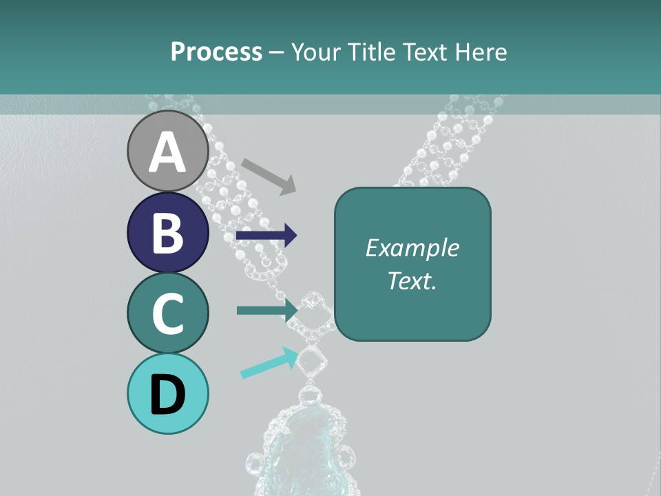 A Necklace On A Mannequin With A Green Stone PowerPoint Template