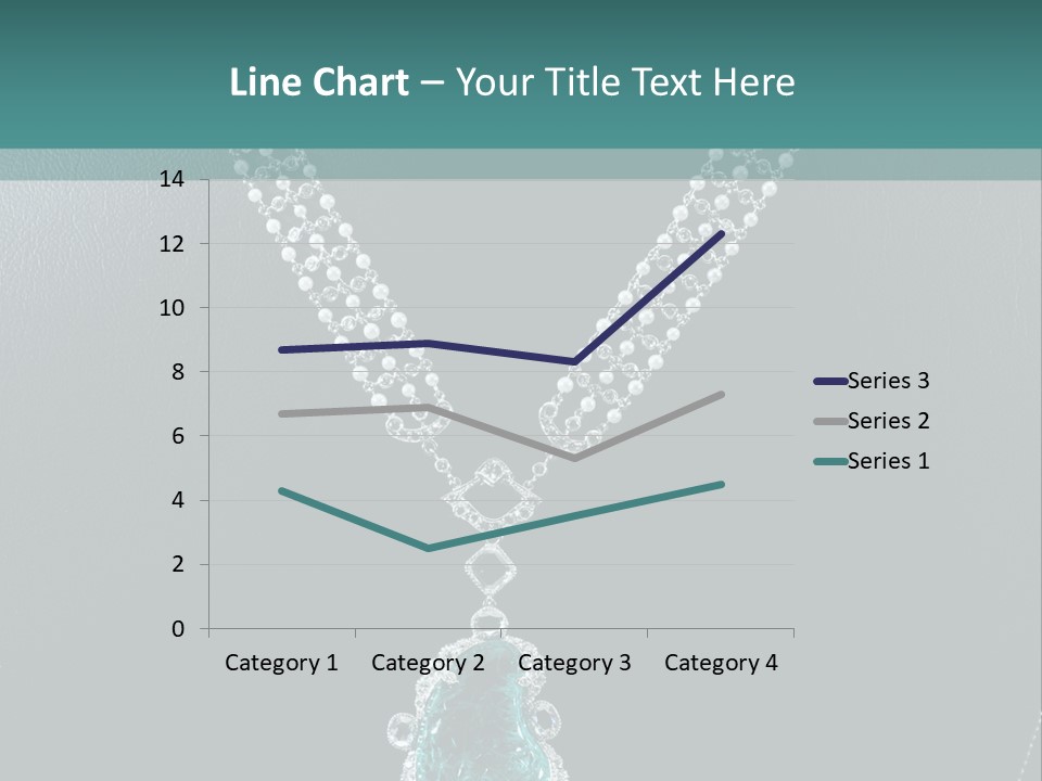 A Necklace On A Mannequin With A Green Stone PowerPoint Template