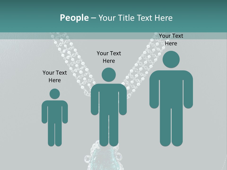 A Necklace On A Mannequin With A Green Stone PowerPoint Template