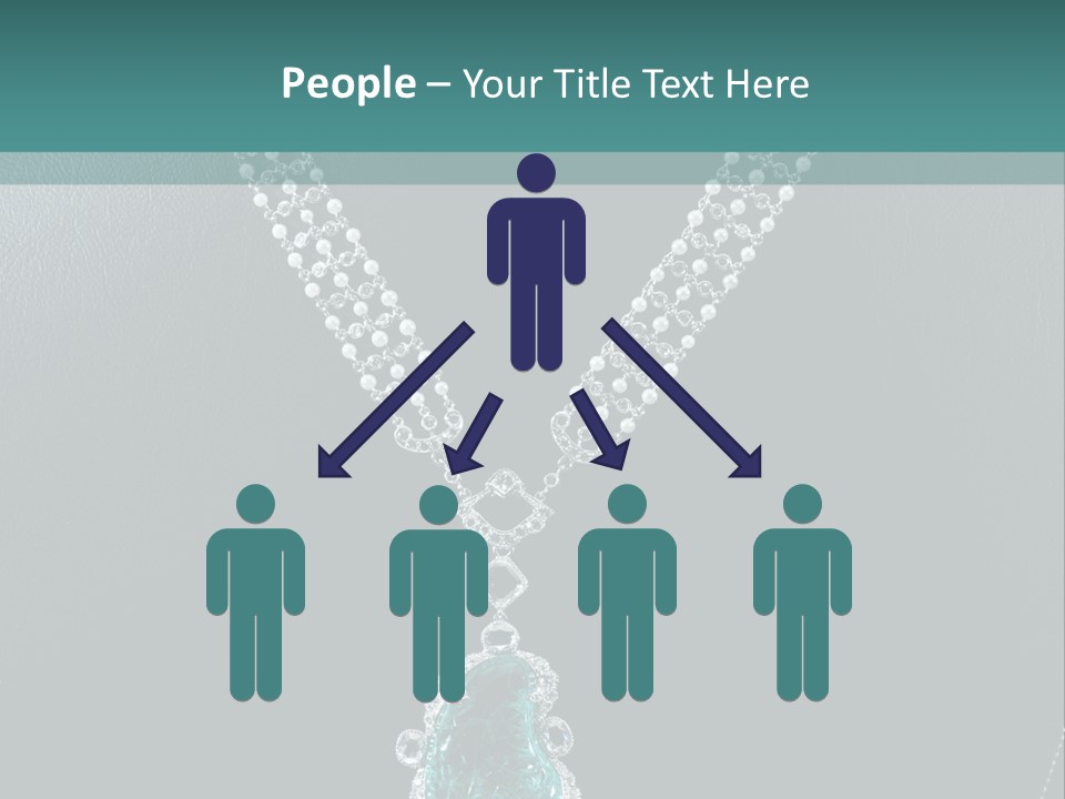 A Necklace On A Mannequin With A Green Stone PowerPoint Template