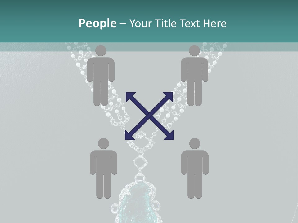 A Necklace On A Mannequin With A Green Stone PowerPoint Template