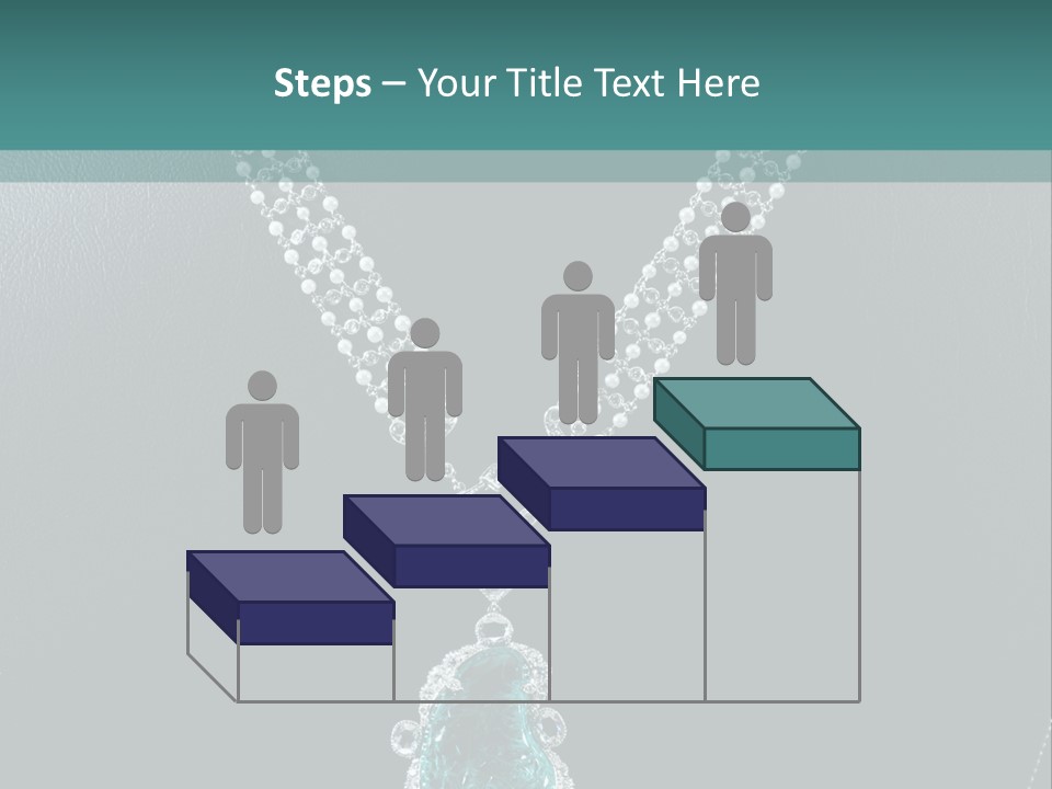 A Necklace On A Mannequin With A Green Stone PowerPoint Template