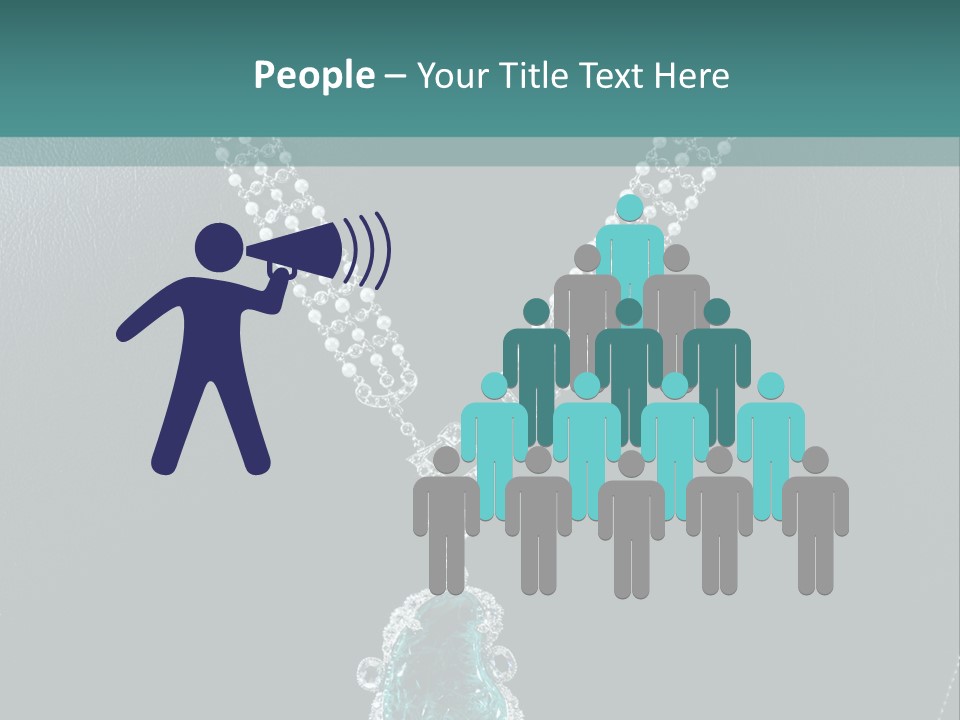 A Necklace On A Mannequin With A Green Stone PowerPoint Template