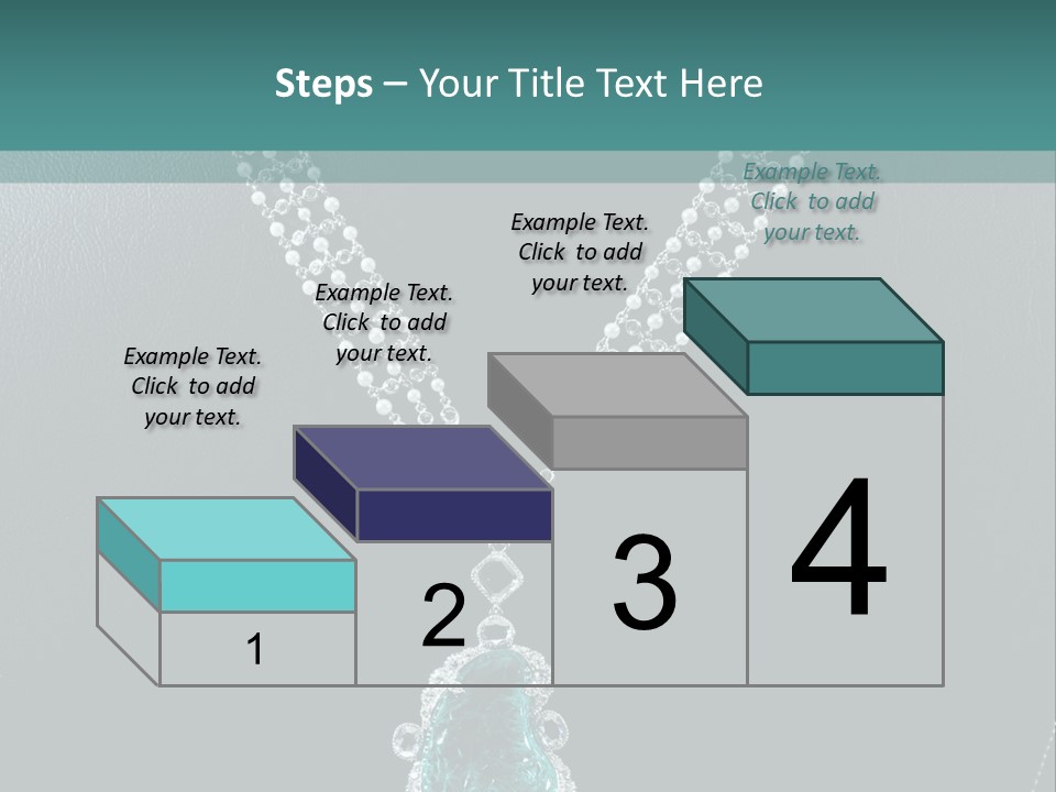 A Necklace On A Mannequin With A Green Stone PowerPoint Template