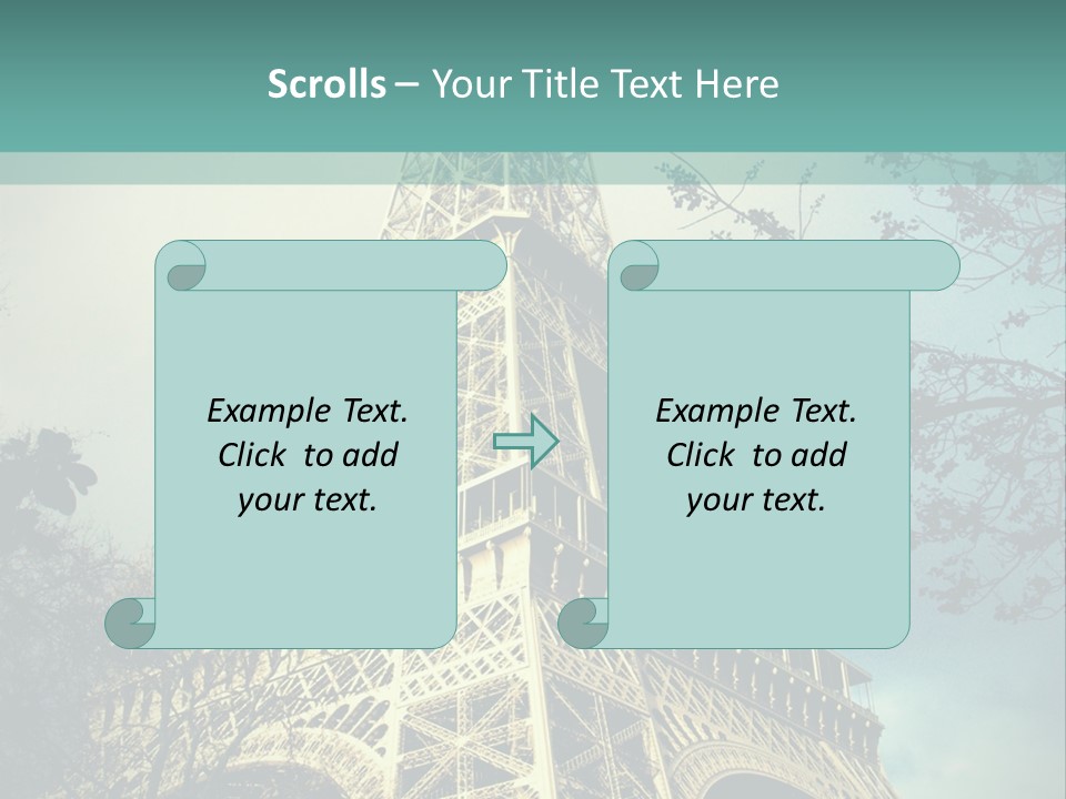 Tower History Iron PowerPoint Template