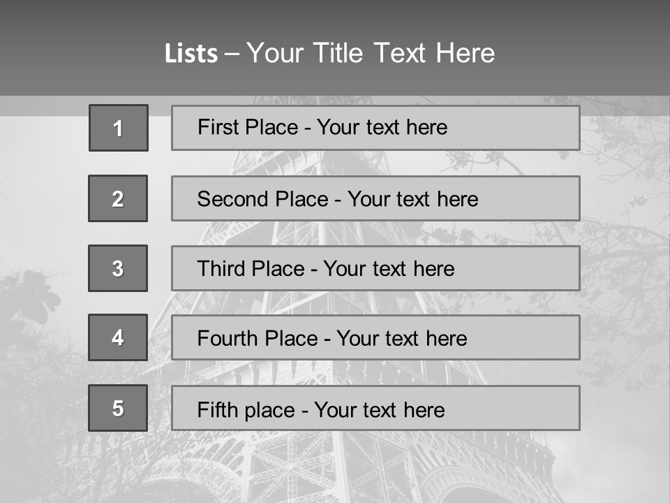 Tour Symbol Urban PowerPoint Template