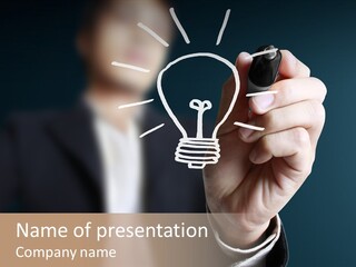 Concept Design Write PowerPoint Template