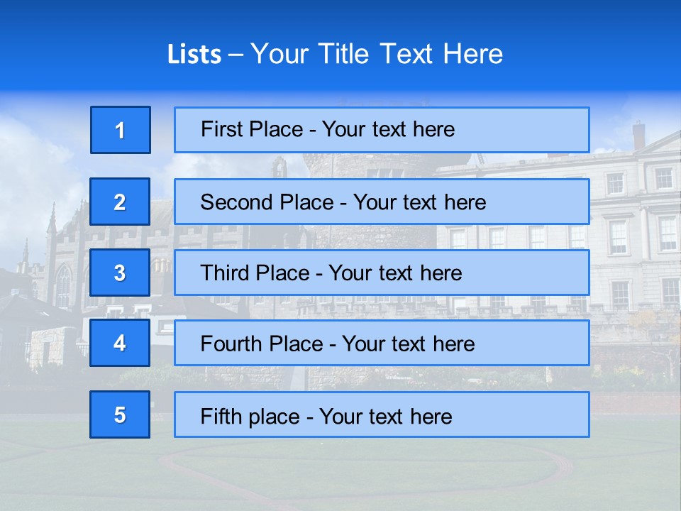 Job Skyscraper Stand PowerPoint Template