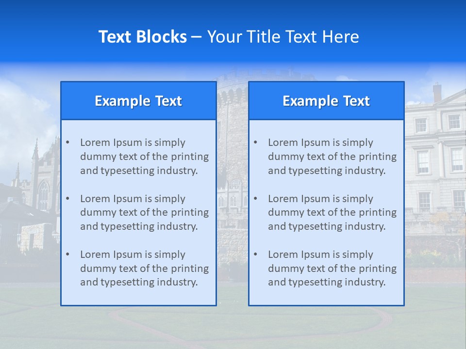 Job Skyscraper Stand PowerPoint Template