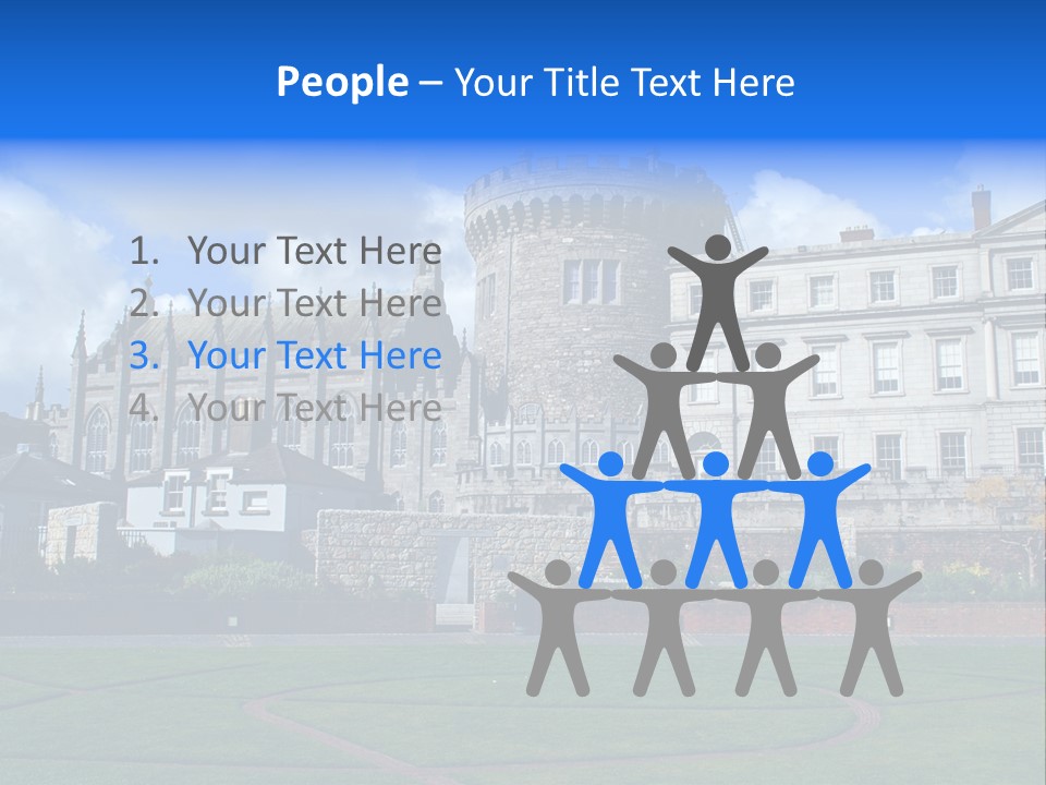 Job Skyscraper Stand PowerPoint Template