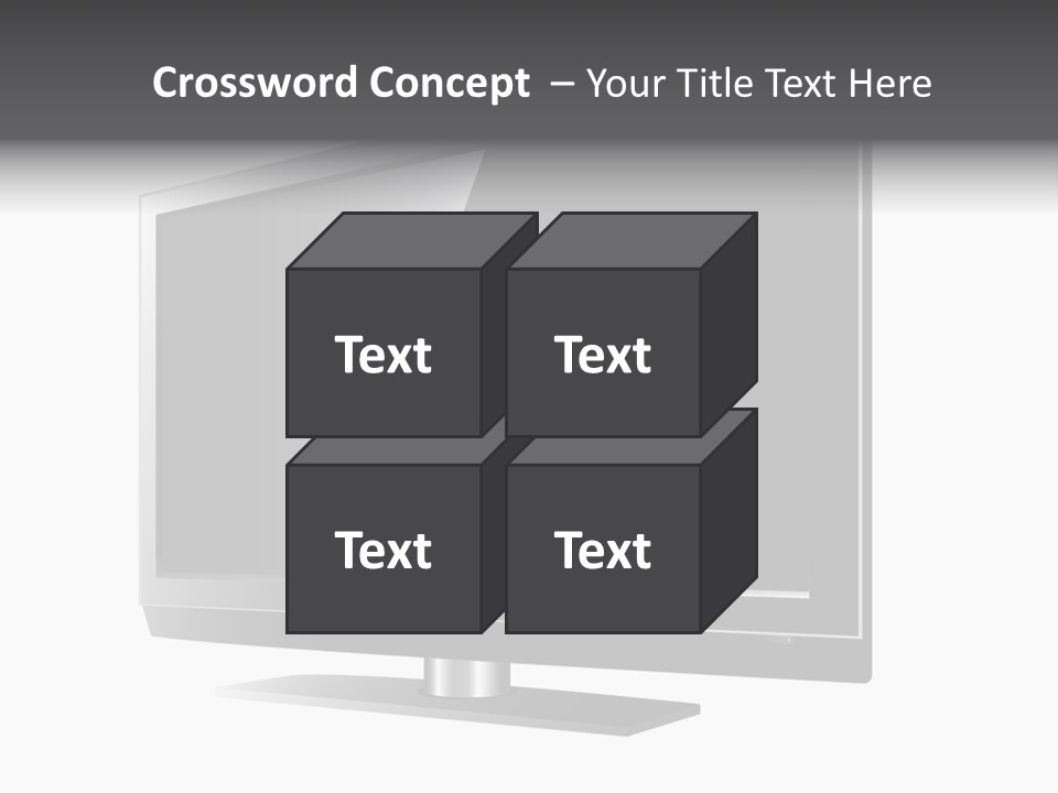Flat Cement Scaffolding PowerPoint Template