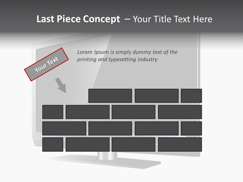 Flat Cement Scaffolding PowerPoint Template