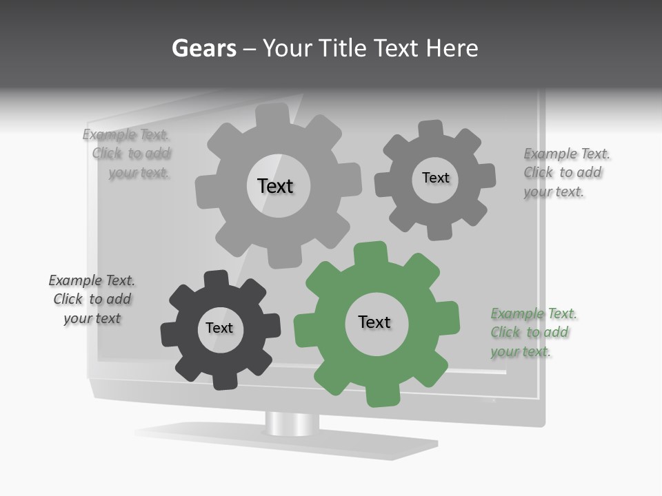 Flat Cement Scaffolding PowerPoint Template