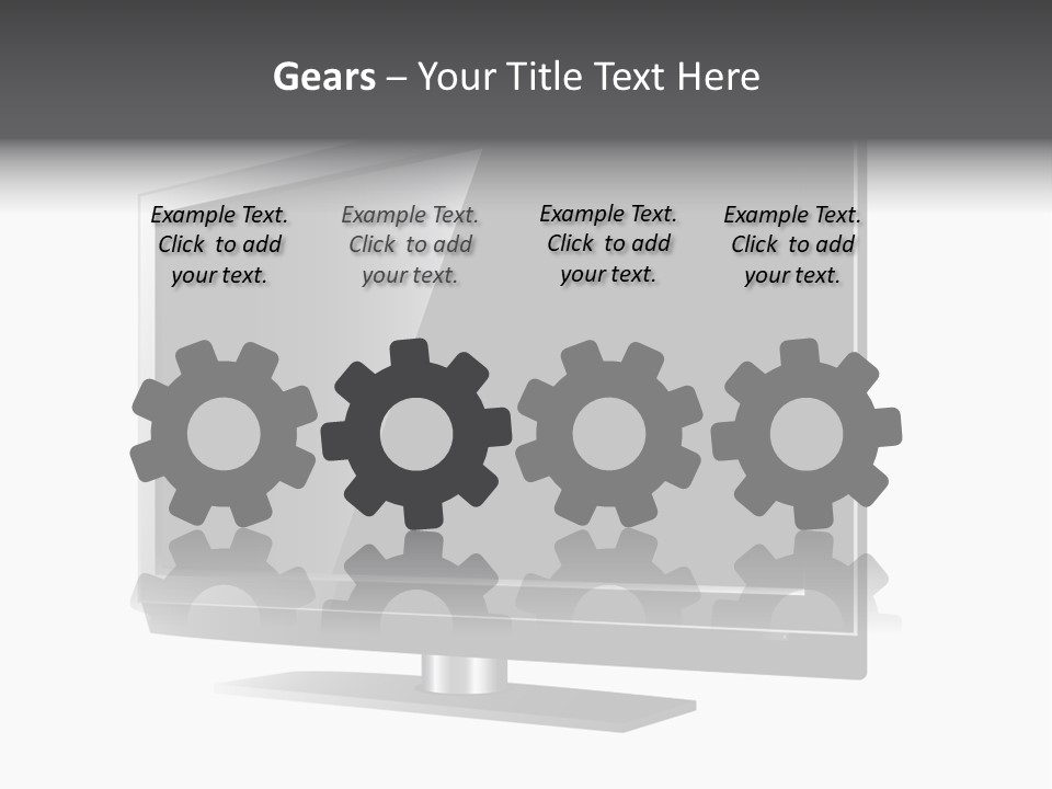 Flat Cement Scaffolding PowerPoint Template