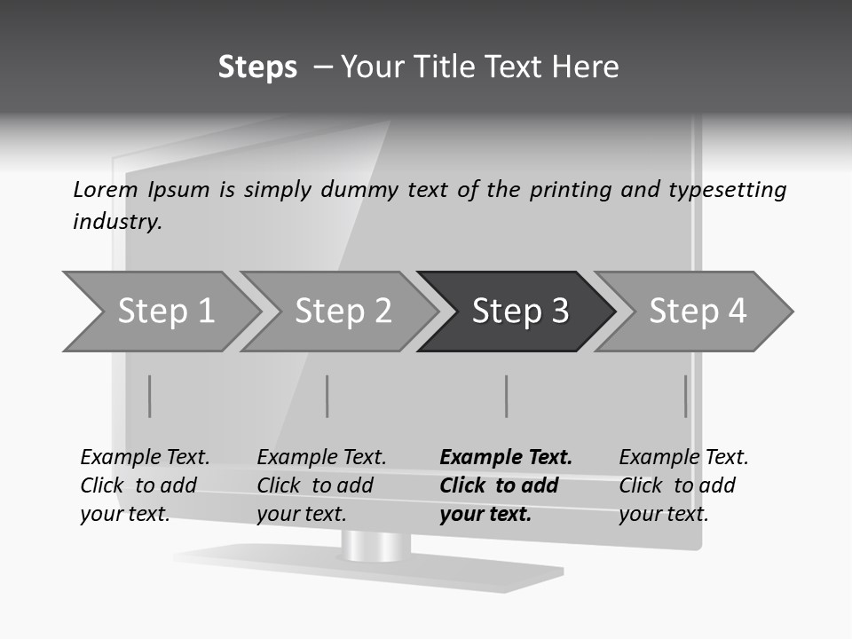 Flat Cement Scaffolding PowerPoint Template