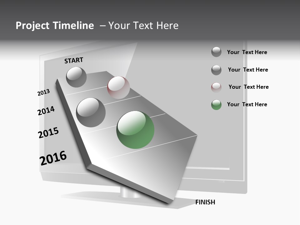 Flat Cement Scaffolding PowerPoint Template