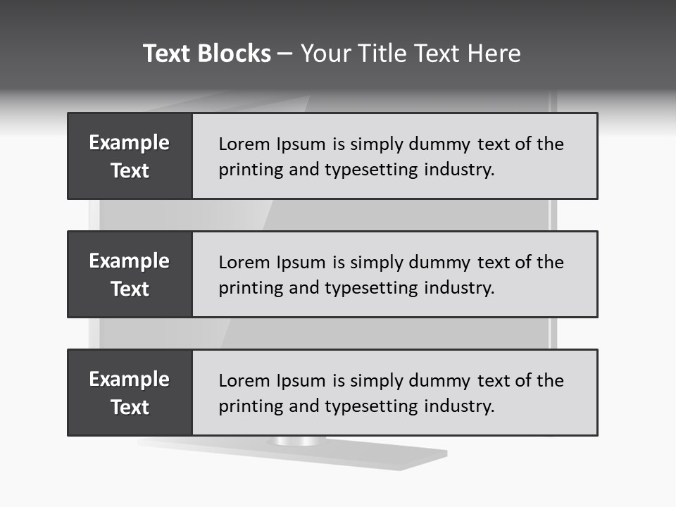 Flat Cement Scaffolding PowerPoint Template