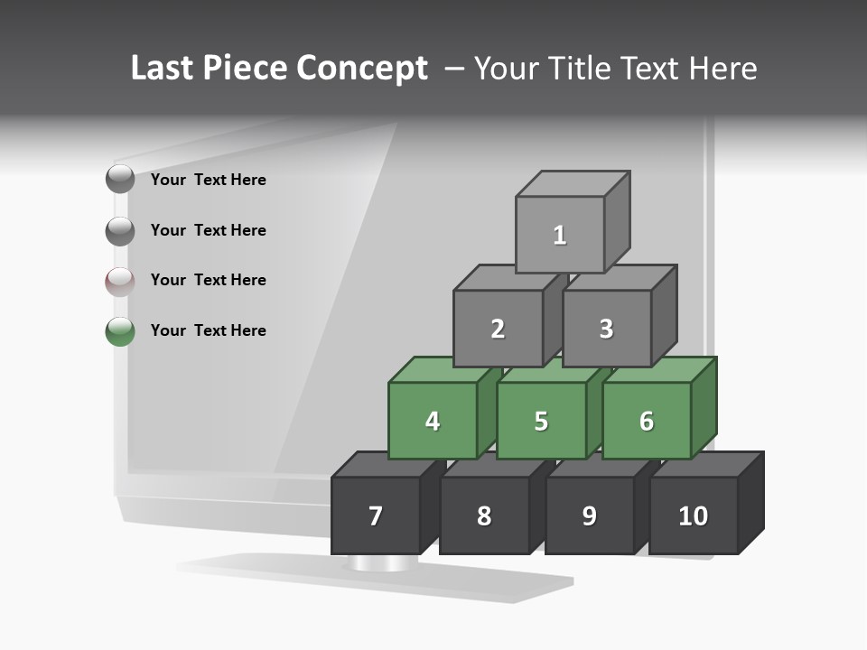 Flat Cement Scaffolding PowerPoint Template