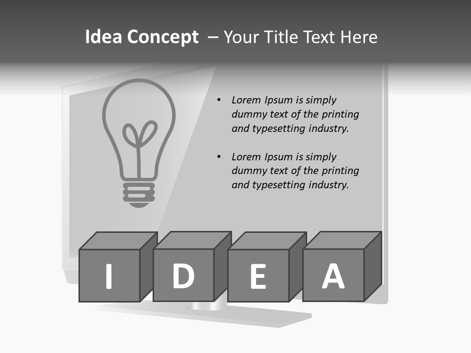 Flat Cement Scaffolding PowerPoint Template