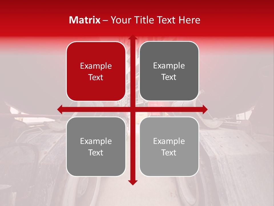 Two Industry Truck PowerPoint Template