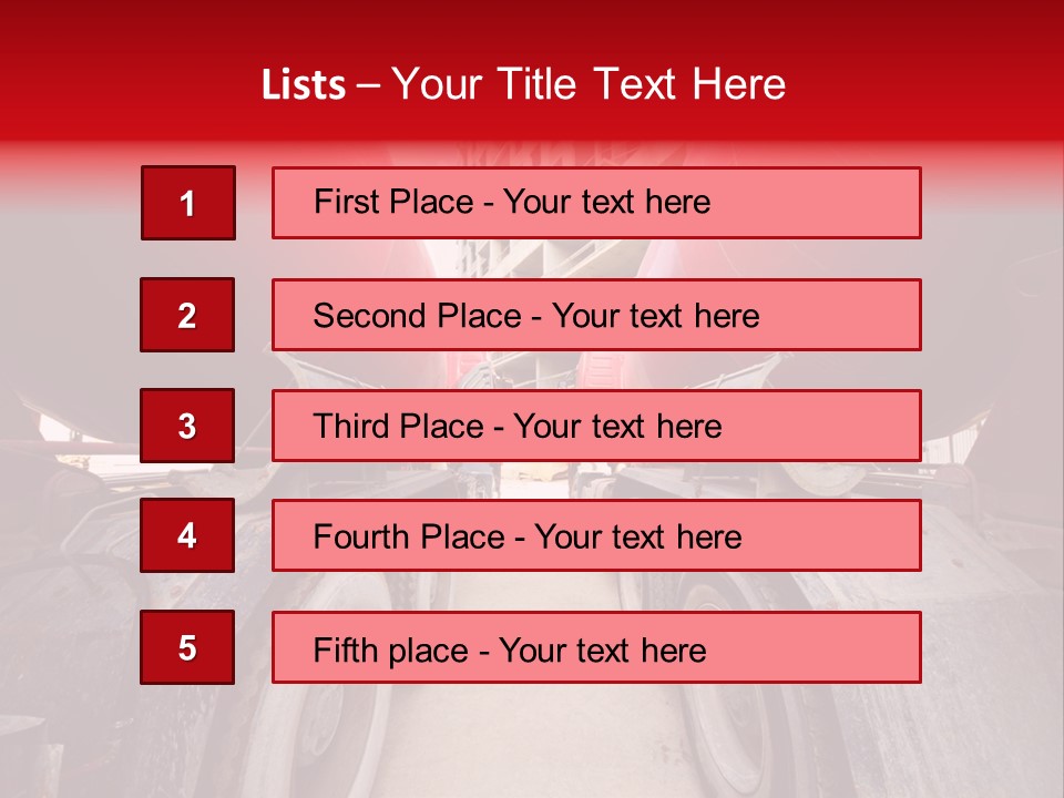 Two Industry Truck PowerPoint Template